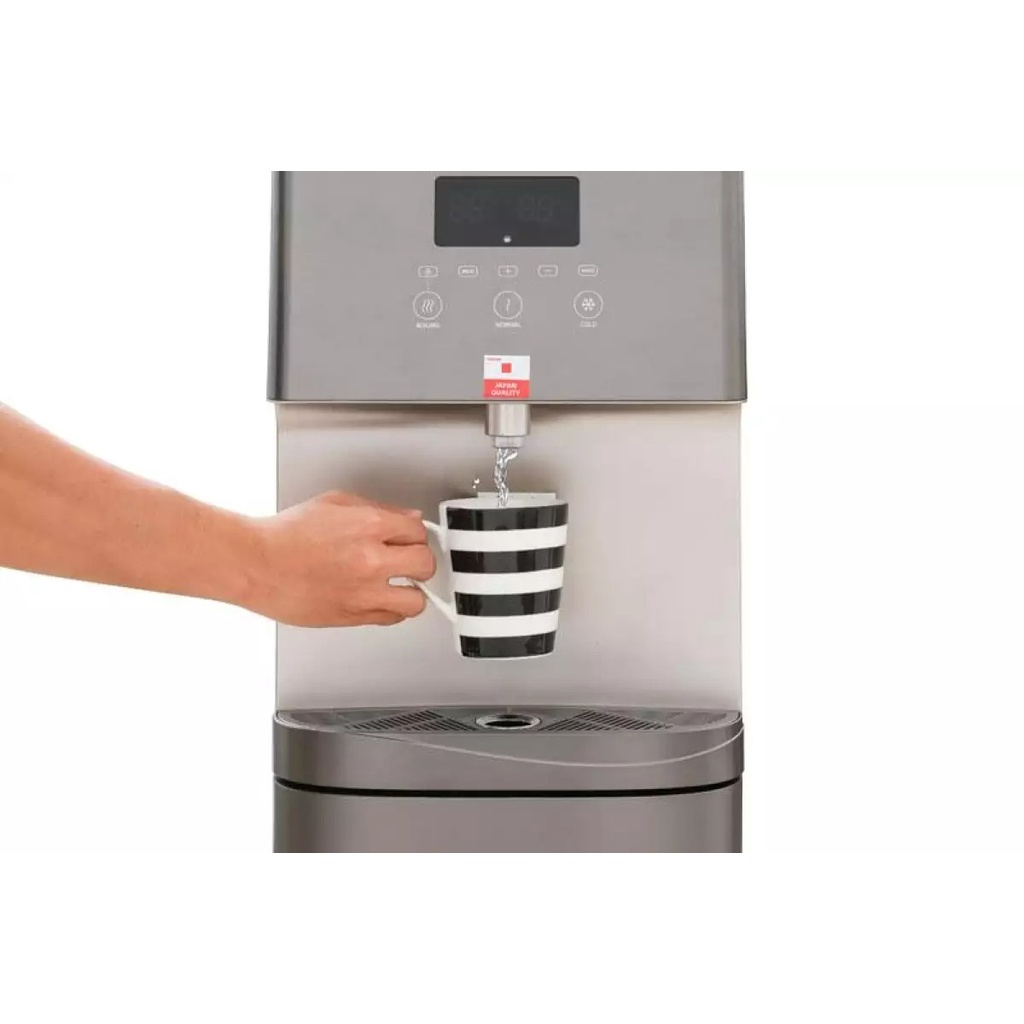 Cây nước nóng lạnh Toshiba RWF-W1830UVBV(T) bình gắn dưới diệt khuẩn UV màu xám nâu - Bảo hành hãng 12 tháng
