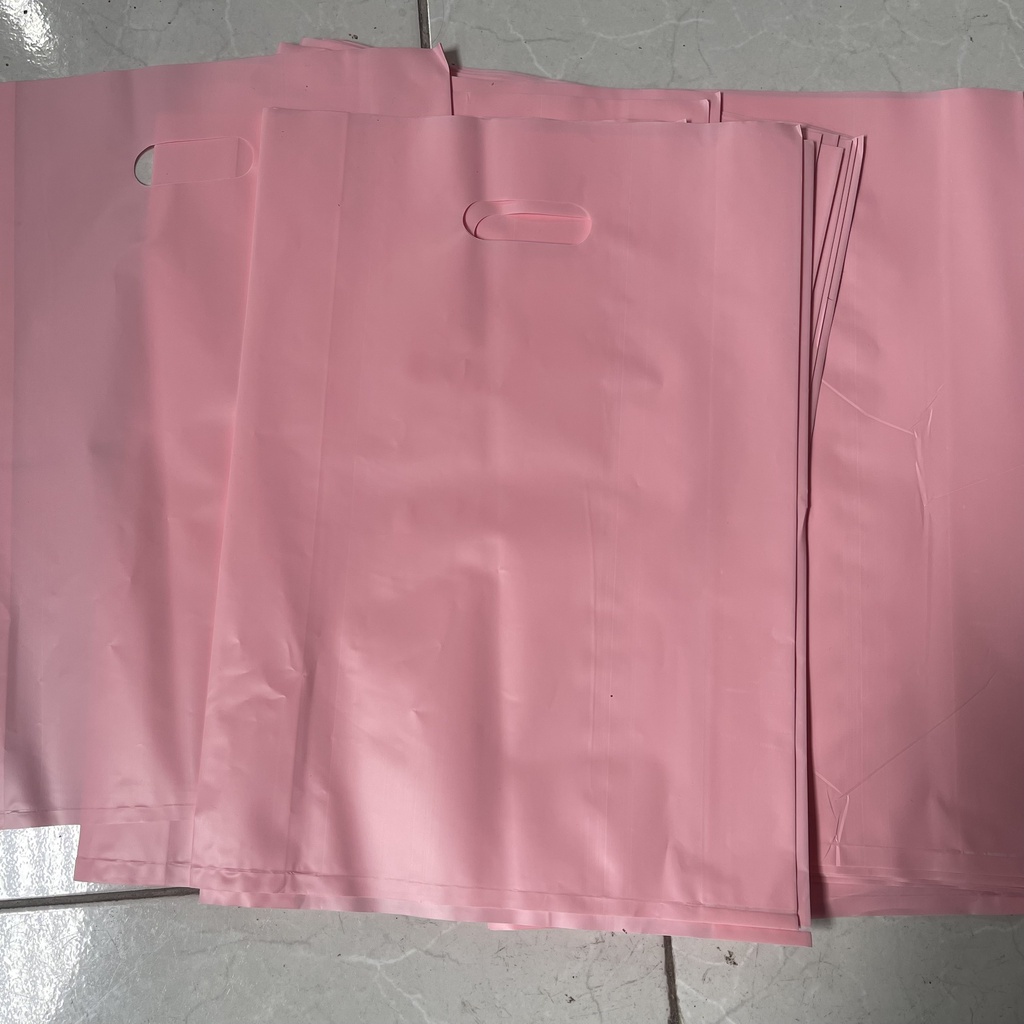 💥 100 Túi Gói Hàng Hồng Phấn Pastel Nilong HD - Túi Ni Lông Tuidunghang Hột Xoài Đựng Quần Áo Mỹ Phẩm 💥