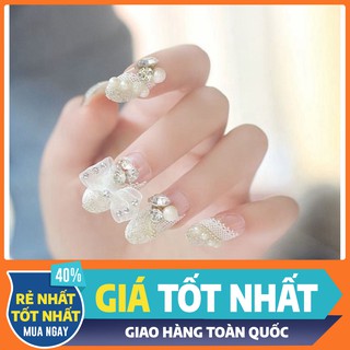 Bộ Nail móng tay giả đính đá phong cách GB T3FT