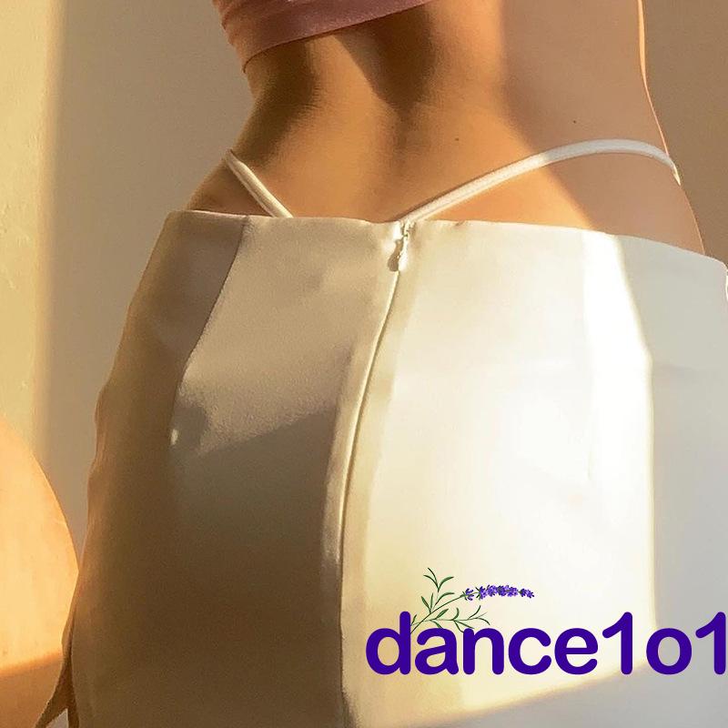 Chân Váy Chữ A Màu Trơn Xẻ Tà Kèm Quần Lót Lọt Khe Thời Trang Mùa Hè Cho Nữ Khiêu Vũ 1O1