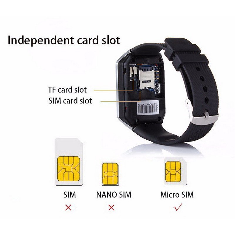 Đồng hồ thông minh Smart Watch Uwatch DZ09 kết nối Bluetooth 3.0