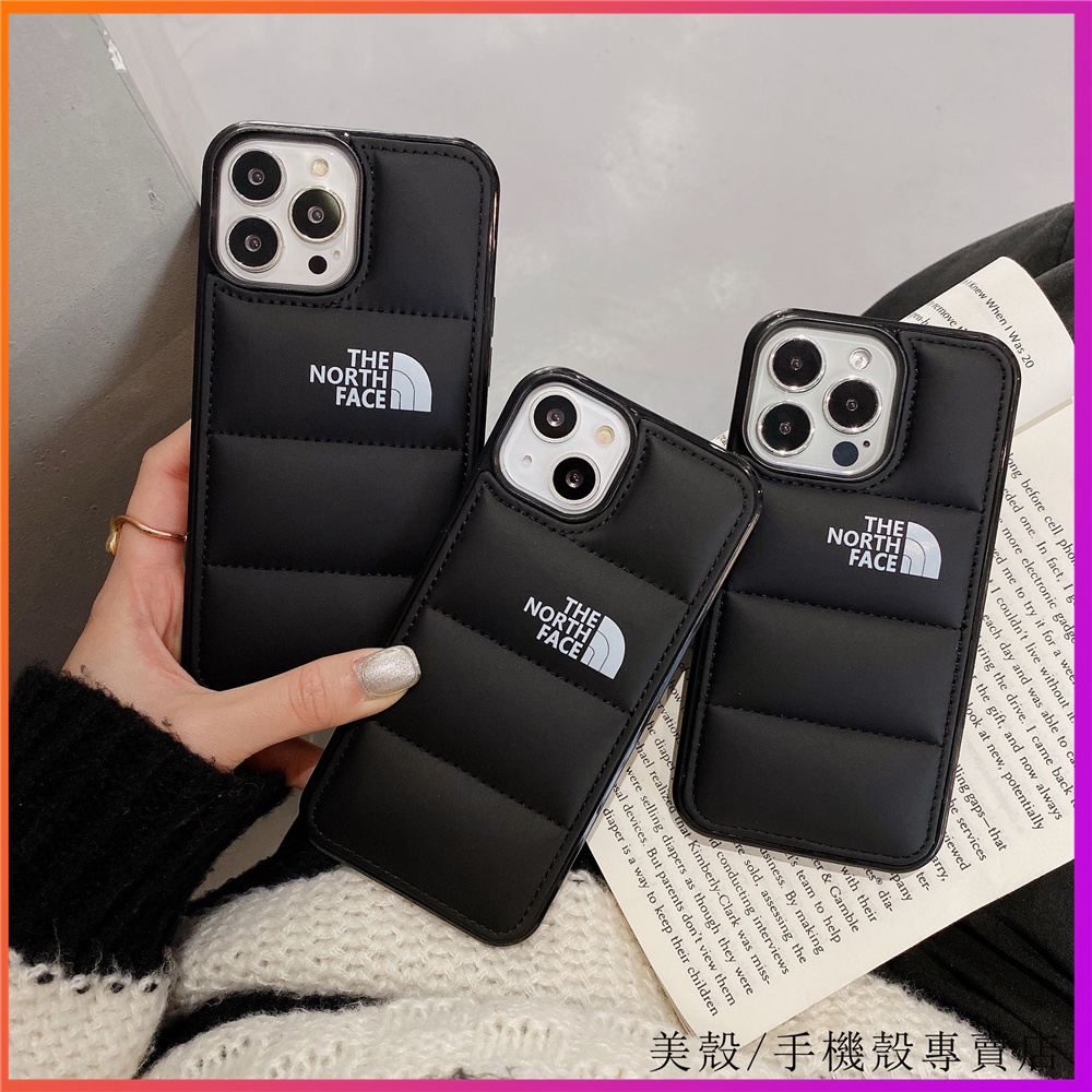 Ốp điện thoại mềm in họa tiết The North Face chống sốc bảo vệ toàn diện thích hợp cho iPhone13promax 11 12 Xs max XR