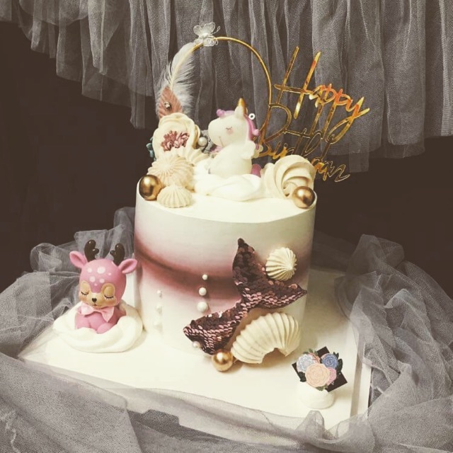 Một Cặp Unicorn trang trí bánh kem (1411)