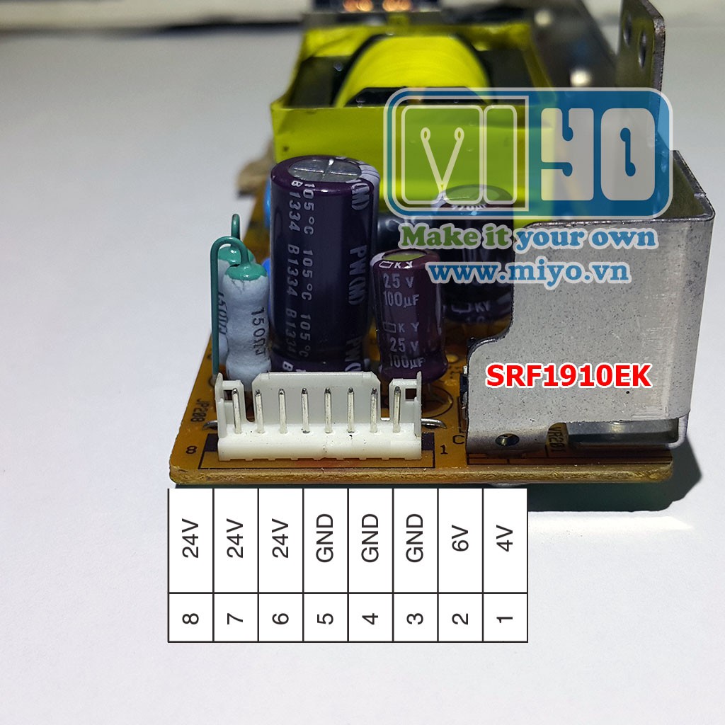 Board nguồn không vỏ 24V 5A hàng tháo máy