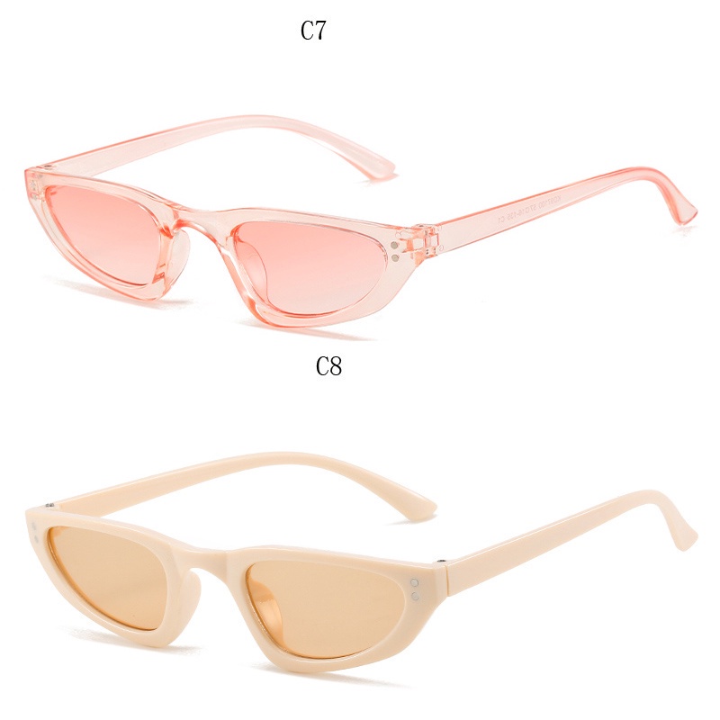 Kính Mát Gọng Nhựa Hình Oval Nhiều Màu Sắc Thời Trang Cho Nữ