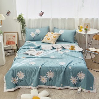Bộ chăn ga cotton chăn trần