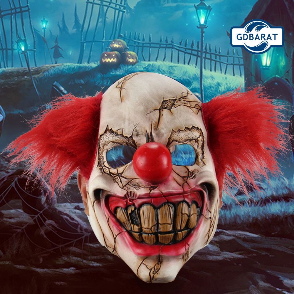 Mặt Nạ Hóa Trang Chú Hề Kinh Dị Bằng Cao Su