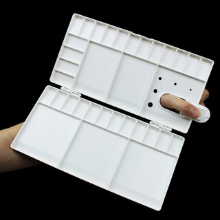 Khay pha màu tiện lợi có nắp đậy 25 ngăn loại nhỏ