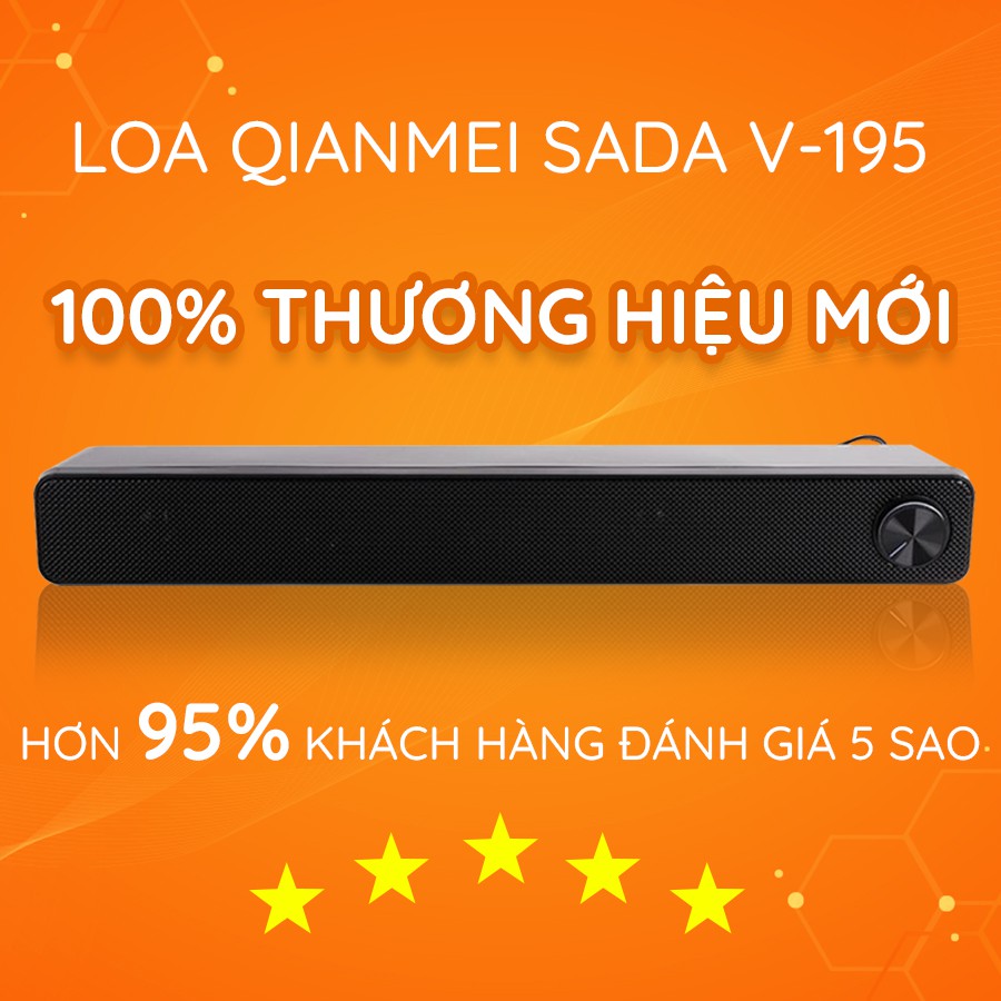 Loa Soundbar SADA V-195 Thiết Kế Che Giấu Hiện Đại Có Loa Đôi Cung Cấp Âm Chân Thực Sống Động