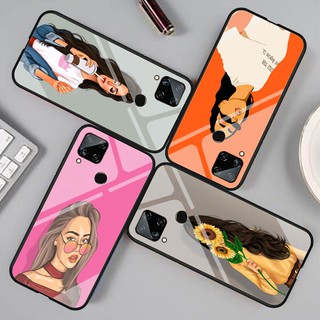 Ốp điện thoại tráng gương cho Y20 A53 C15 X50 C11 C12 REDMI 9 Y50 Y30 A92 A31 Y17 V19 Y19 REALME 5 C3 5 PRO Y20