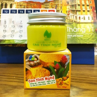 (chính hãng 100%) sỉ 10 hũ cao nghệ ngân bình 100g chính hãng