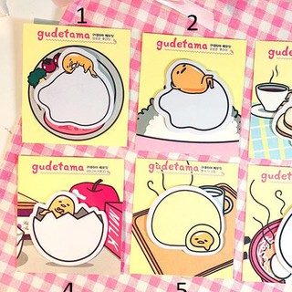 Xấp giấy note trứng lười Gudetama - phong cách Hàn Quốc - siêu so cute