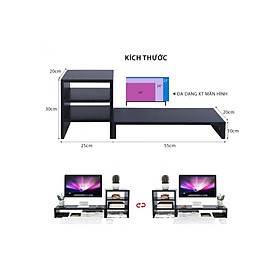 [GIÁ XƯỞNG]KỆ ĐỂ MÁY TÍNH KÈM GIÁ SÁCH ( Sẵn hàng) | BigBuy360 - bigbuy360.vn
