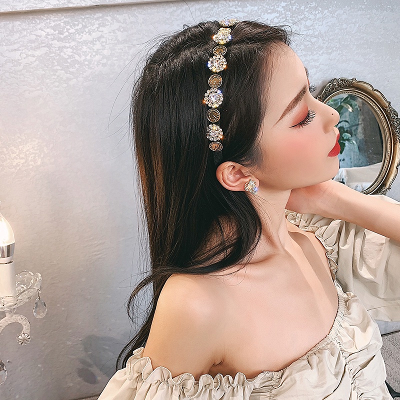 Băng đô đính đá phong cách vintage