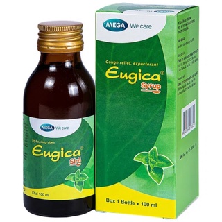 Siro ho Eugica, Siro ho thảo dược, viêm họng, viêm phế quản Chai 100ml