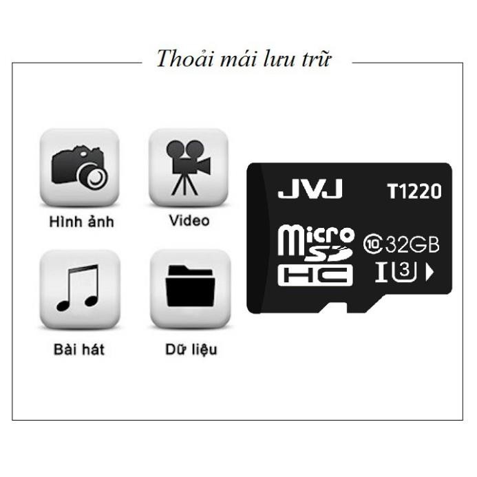 Thẻ nhớ JVJ 64GB/32GB/16GB/8GB/4GB tốc độ cao - Chuyên dụng class 10 U3, bảo hành 5 năm | BigBuy360 - bigbuy360.vn