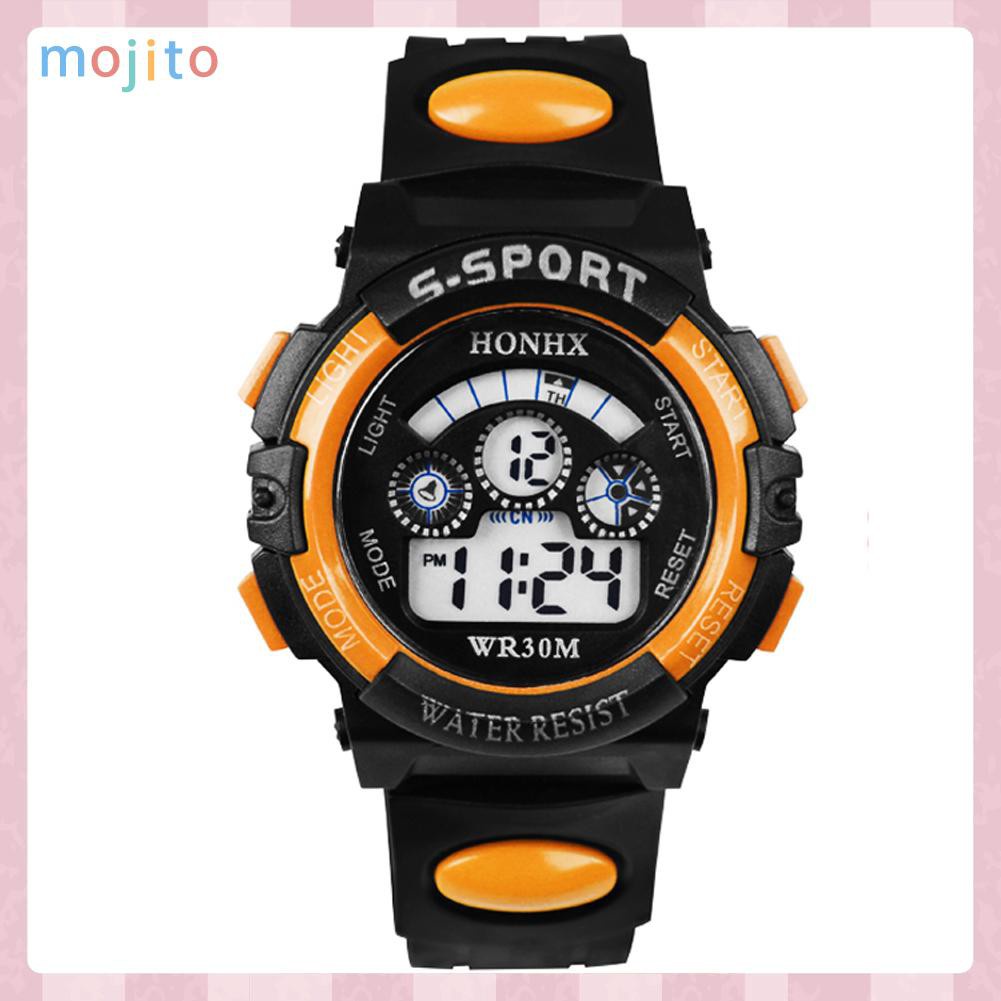 MOJITO Fashion Multifunction Waterproof Boy Sports Electronic Children Watches