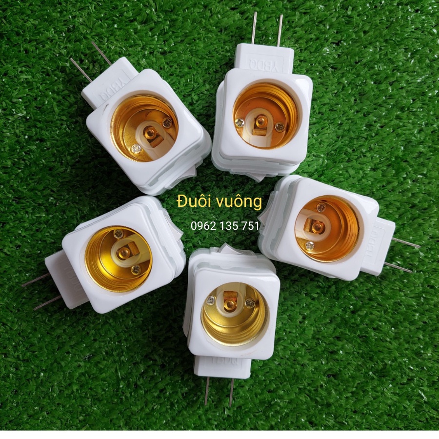 Đui đèn E27 Công Tắc Vuông và Tròn