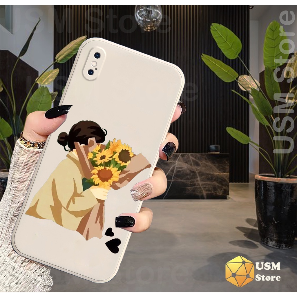 Ốp điện thoại iphone 6/6s/6 plus/7/7 plus/8/8plus/ X/XS/XSmax/XR  viền vuông có cạnh bảo vệ camera sau, ốp đôi GIRL BOY