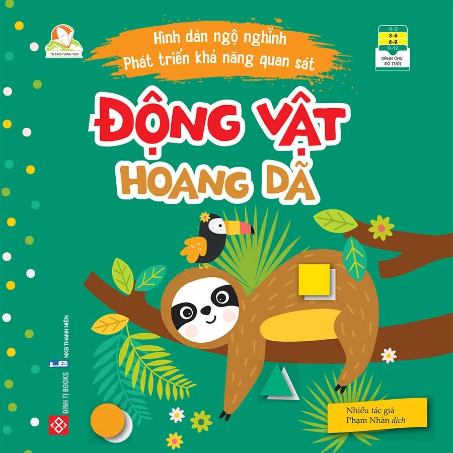 SÁCH - Hình dán ngộ nghĩnh - Phát triển khả năng quan sát - Động vật hoang dã