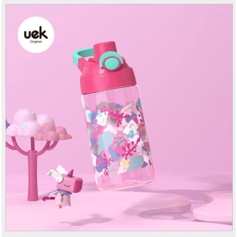 Bình nước uek cho bé 460ml có tuí đựng và dây đeo