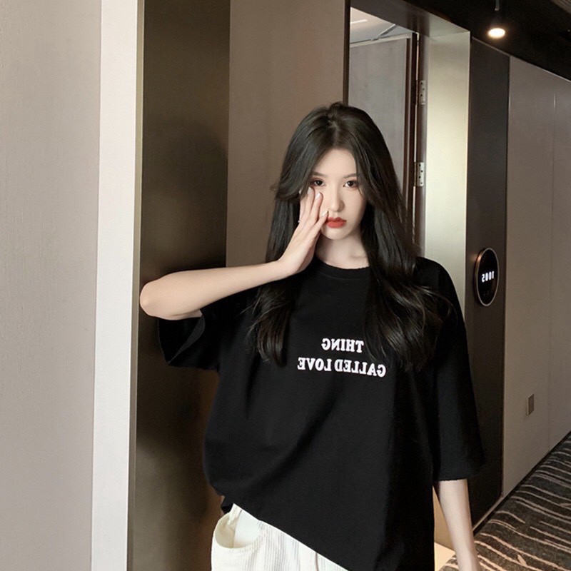 Áo Thun Nữ form rộng, Áo phông nữ dáng rộng mốt dấu quần | BigBuy360 - bigbuy360.vn