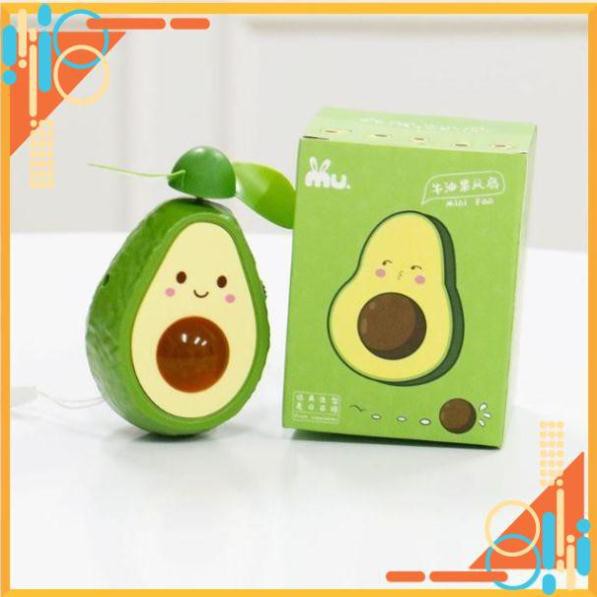 Quạt mini cầm tay hình quả bơ siêu dễ thương