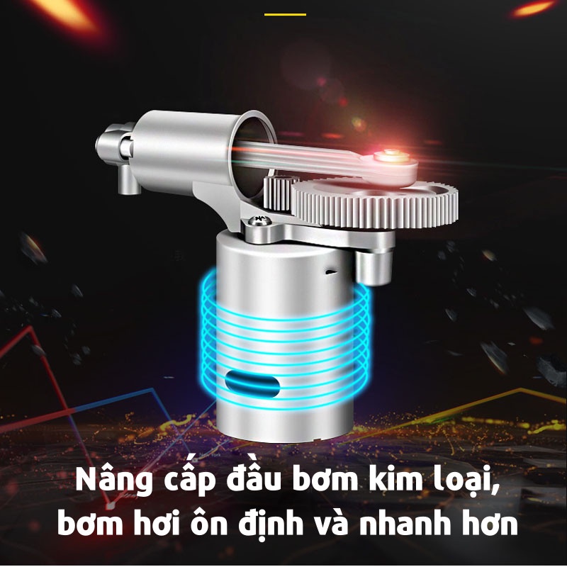 Bơm Lốp Ô Tô, Bơm Xe Hơi Điện Tử Tự Ngắt Thông Minh Bin.Home