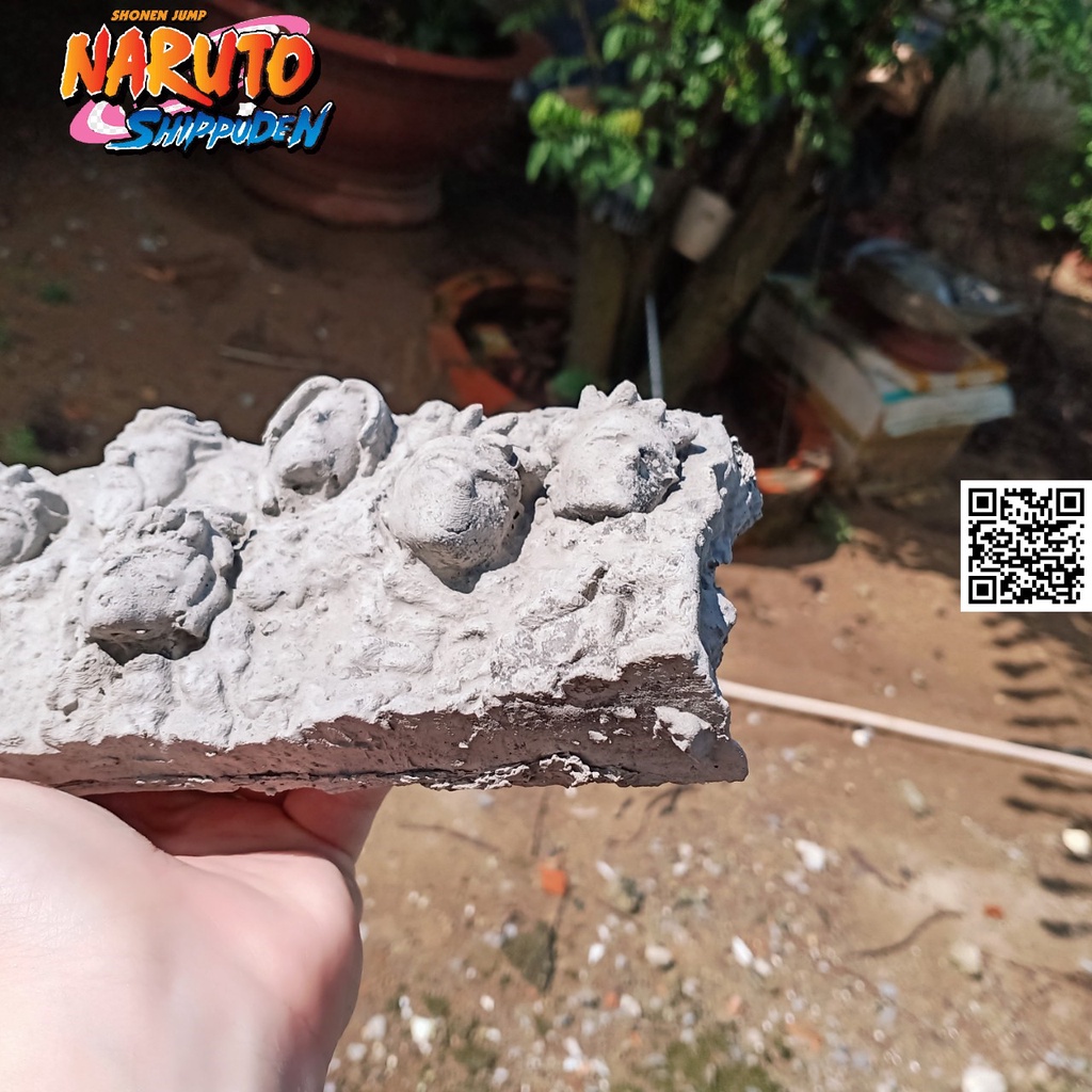 1604 Mô hình Naruto vách đá Hokage làng lá Đệ nhất Senju Hashirama Đệ nhị Senju Tobirama Đệ tam Sarutobi Hiruzen Đệ tứ N