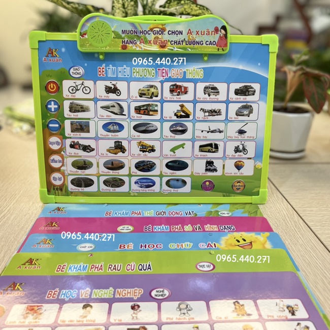 Bảng học chữ cái, bảng đọc điện tử thông minh cho bé, bảng phát âm song ngữ Anh Việt, học nói Tiếng Anh với 6 chủ đề 11