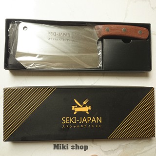 Dao Chặt SeKi Japan Cao Cấp Hàng Nội Địa Nhật Bản, Thái Thịt Chặt Xương Bằng Thép Siêu Cứng Chắc Bền