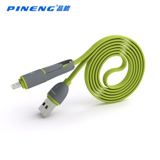 Cáp sạc dùng cho đt chuẩn & micro usb pineng pn-301-hãng phân phối chính thức