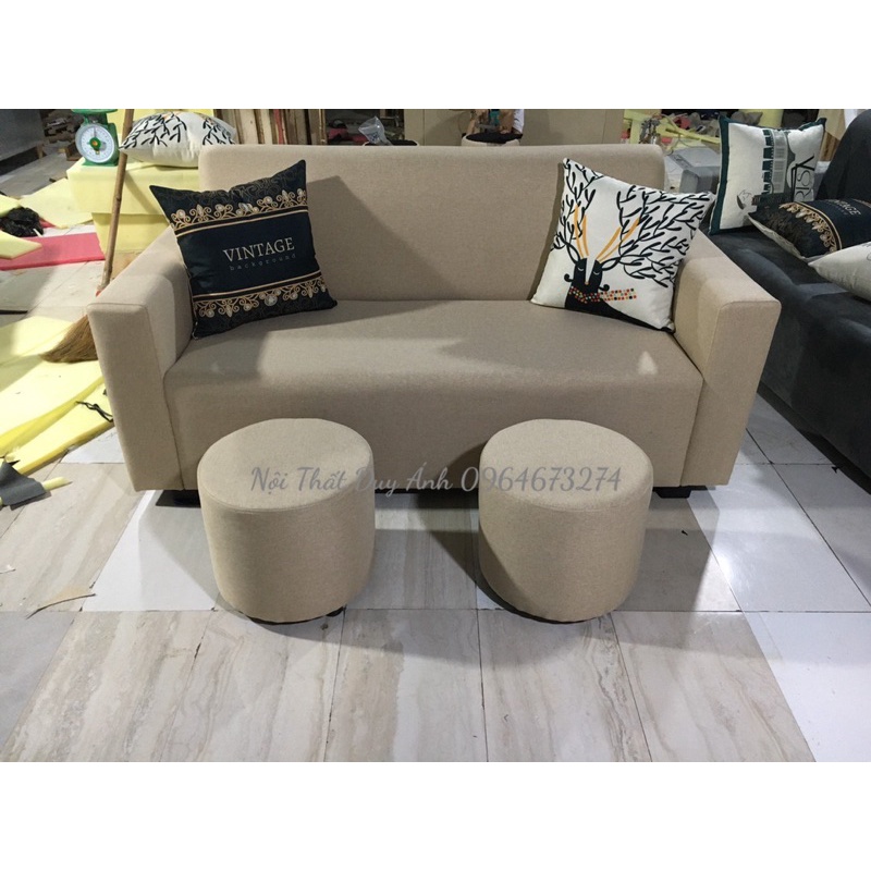 Bộ Sofa Tay Vuông 1,6m Kèm Bàn Lồng Chim