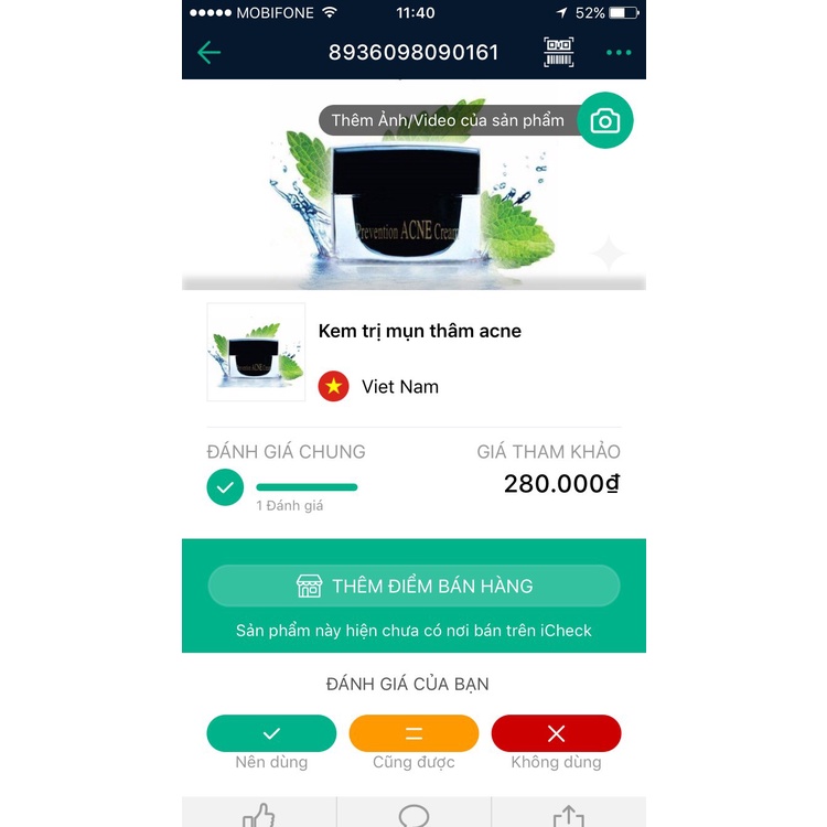 Kem Ngăn Ngừa Mụn Acne Dr Cell