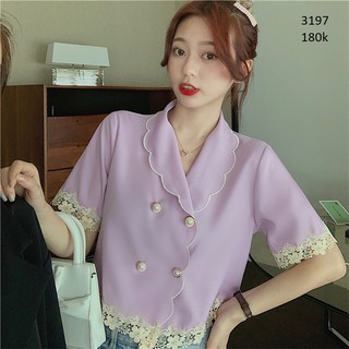Áo Croptop Viền Ren