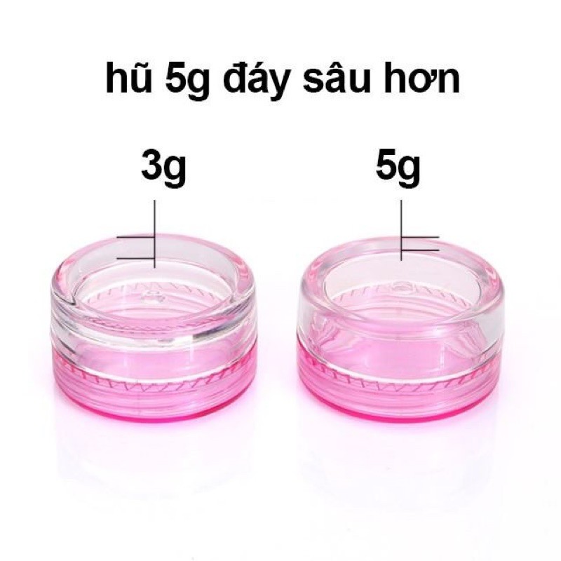 Hũ nhựa chiết mỹ phẩm 3g - 5g - Bắp dcpx