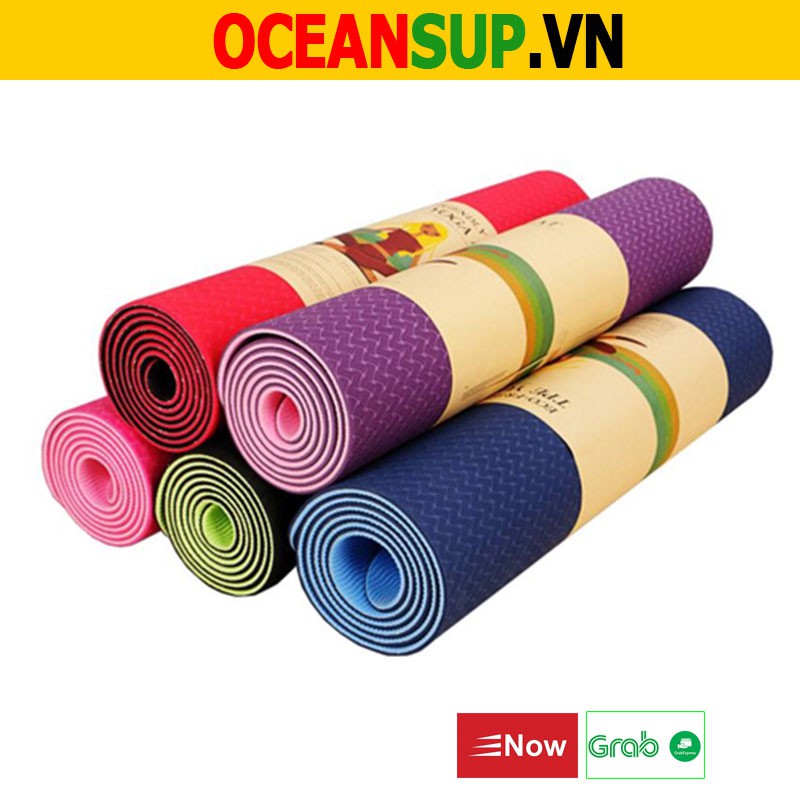 Thảm Tập Yoga TPE Cao Cấp, Cực Bền, Đàn Hồi Tốt Ocean Supp