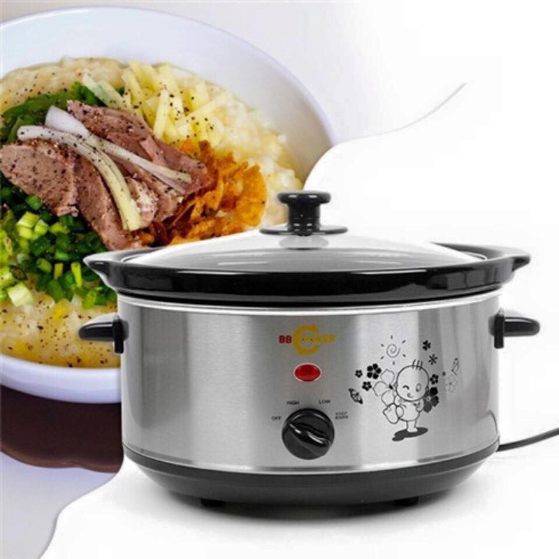 NỒI NẤU CHÁO CHẬM BB COOKER 1,5L/2,5L/3,5L