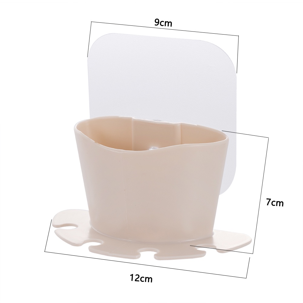 1 Giá Đỡ Bàn Chải &amp; Kem Đánh Răng Gắn Tường Tự Dính Đa Năng