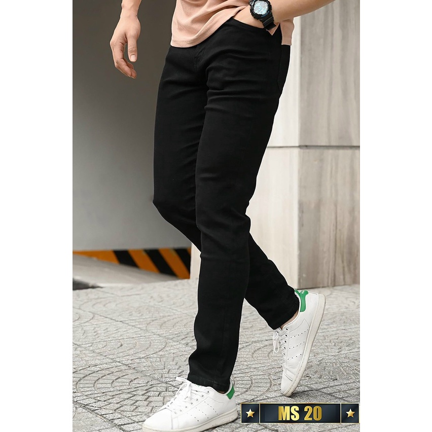 Quần jean nam rách gối cao cấp chất bò đẹp co giãn ông suông hàn quốc King168 MN04