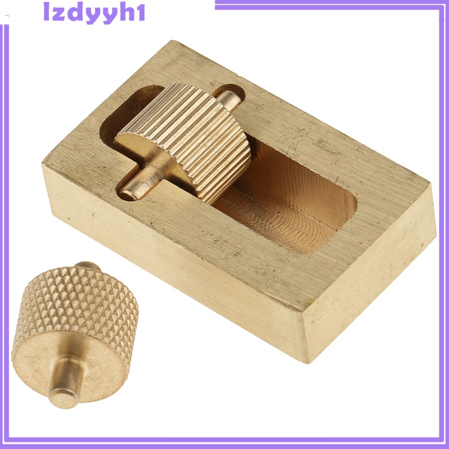 Hộp Sơn Dầu Làm Đồ Da Thủ Công + 2 Con Lăn Bằng Đồng Thau