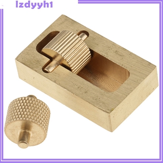 [Joydiy] Hộp sơn dầu thủ công bằng da JoyDIY + 2 con lăn Dụng cụ may tay bằng đồng thau