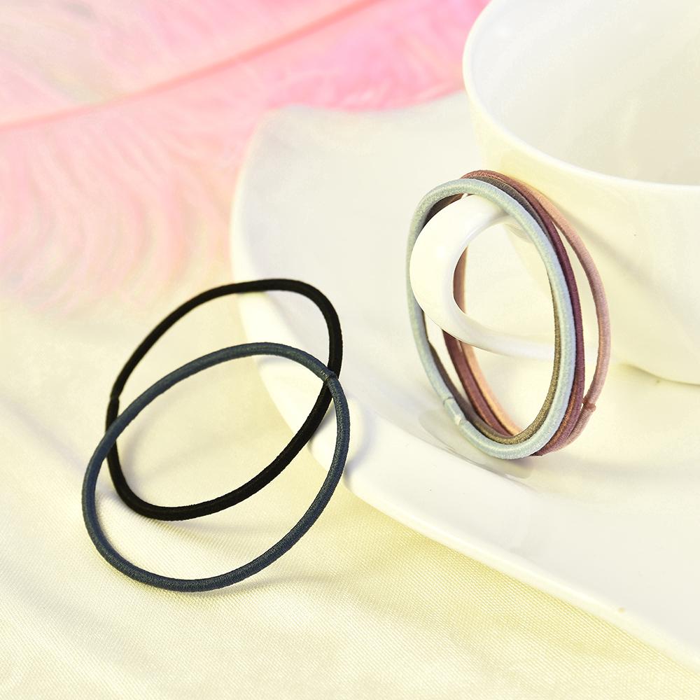 Set 100 dây thun cột tóc co giãn dành cho nữ