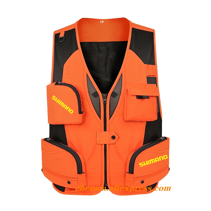 Áo Phao Câu Cá Shimano New 2022 Phản Quang Nhiều Túi Khô Nhanh Thoáng Khí