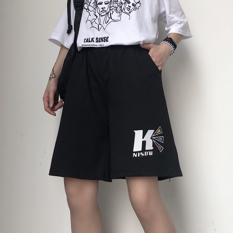 [QUÀ TẶNG LÀ ĐÔI TẤT BẠN NHÉ] Quần đùi nam ống rộng, quần đùi nữ unisex ống rộng hiphop thời trang thể thao 2021 | BigBuy360 - bigbuy360.vn