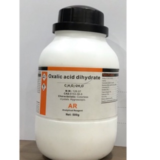 Oxalic acid dihydrate C2H2O4 Xilong 500g/chai.