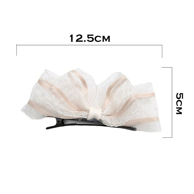 Kẹp Tóc Hình Bướm Ren Màu Đen Thời Trang Cho Nữ