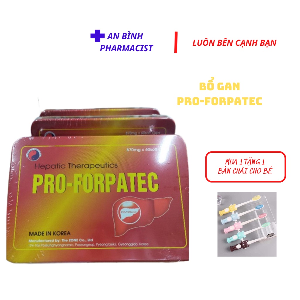 Bổ gan PRO-FORPATEC Hàn Quốc chính hãng,thải độc,tăng cường chức năng gan