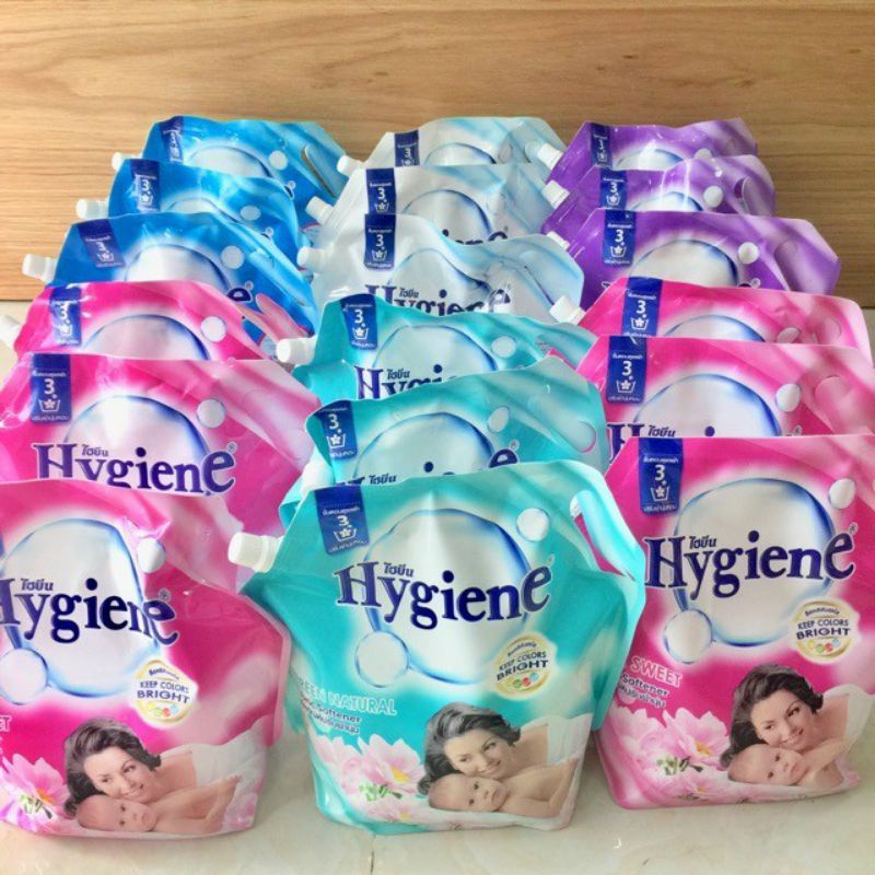 [Chính Hãng] Nước Xả Làm Mềm Vải Hygiene Soft White Thái Lan 1800ml