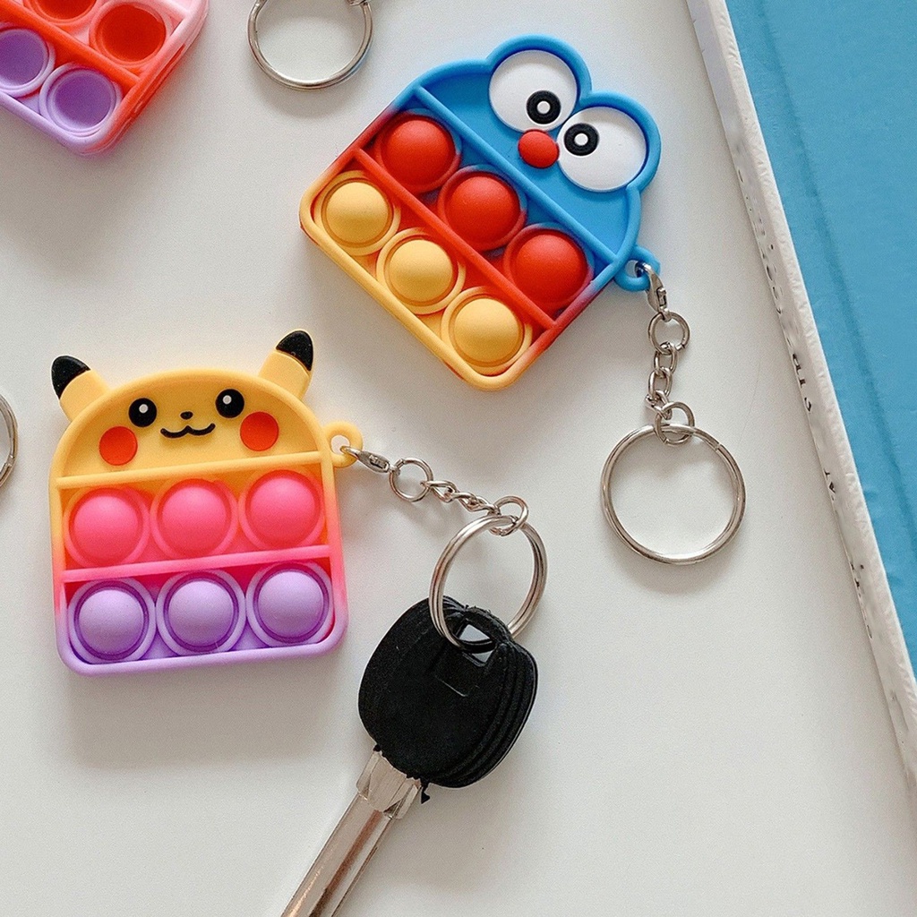 Móc khóa hình khủng long hoạt hình xinh xắn dễ thương